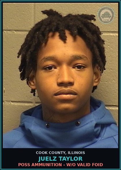 CCW arrest card for Juelz Taylor in Cook County: ISSUANCE OF WARRANT