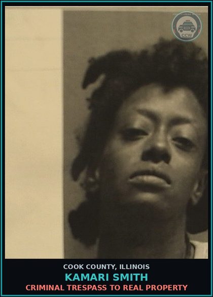 CCW arrest card for Kamari Smith in Cook County: ISSUANCE OF WARRANT