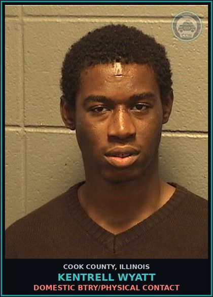 CCW arrest card for Kentrell Wyatt in Cook County: DOMESTIC BTRY/PHYSICAL CONTACT