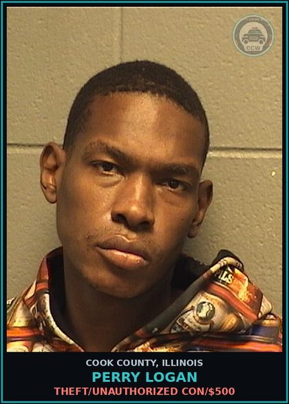 CCW arrest card for Perry Logan in Cook County: FAIL TO REPORT ANNUALLY