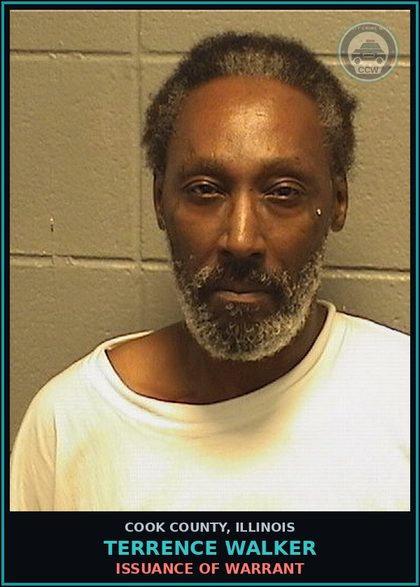 CCW arrest card for Terrence Walker in Cook County: ISSUANCE OF WARRANT
