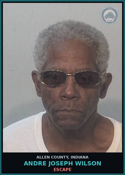 CCW arrest card for Andre Joseph Wilson in Allen County: ESCAPE