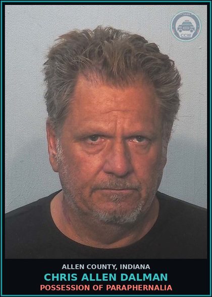 CCW arrest card for Chris Allen Dalman in Allen County: OPERATING WHILE INTOXICATED