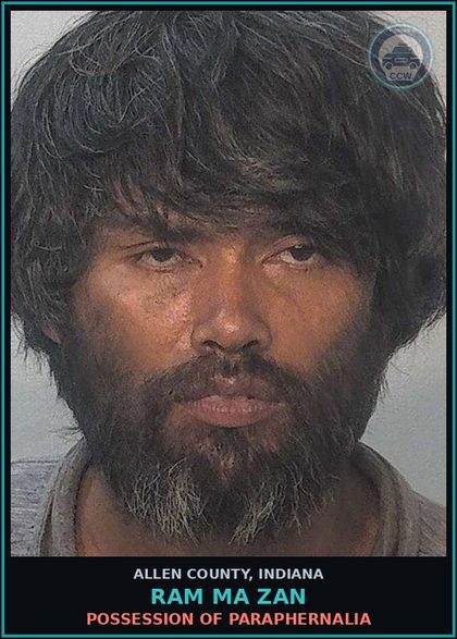 CCW arrest card for Ram Ma Zan in Allen County: RESISTING LAW ENFORCEMENT - FLEEING