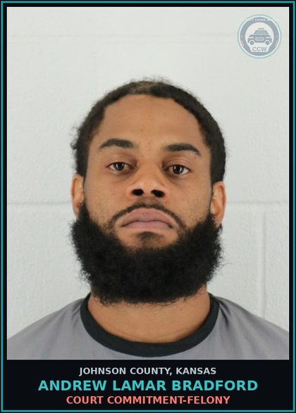 CCW arrest card for ANDREW LAMAR BRADFORD in Johnson County: COURT COMMITMENT-FELONY