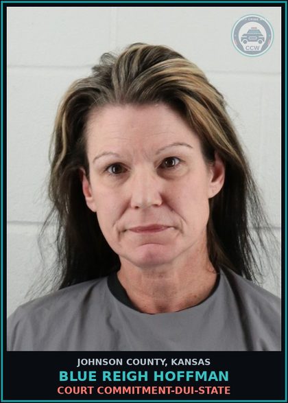 CCW arrest card for BLUE REIGH HOFFMAN in Johnson County: COURT COMMITMENT-DUI-STATE