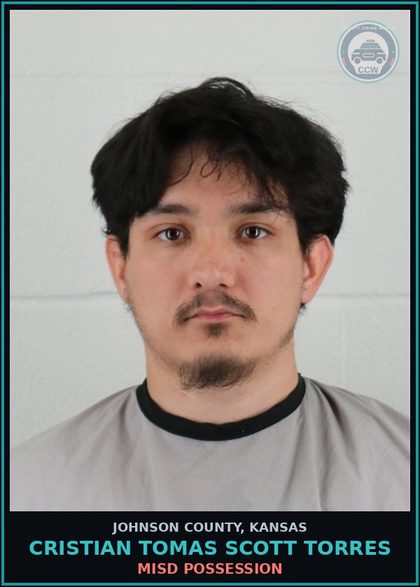 CCW arrest card for CRISTIAN TOMAS SCOTT TORRES in Johnson County: MISD POSSESSION