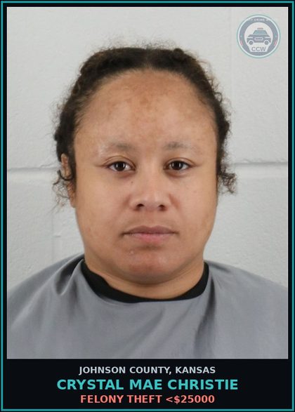 CCW arrest card for CRYSTAL MAE CHRISTIE in Johnson County: UNL TAMPER W/ELEC MONIT-FEL