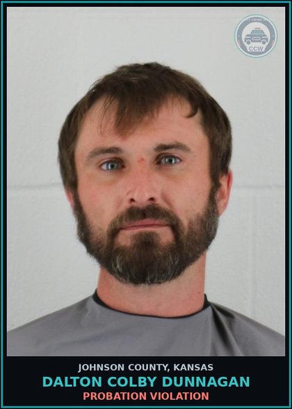 CCW arrest card for DALTON COLBY DUNNAGAN in Johnson County: PROBATION VIOLATION