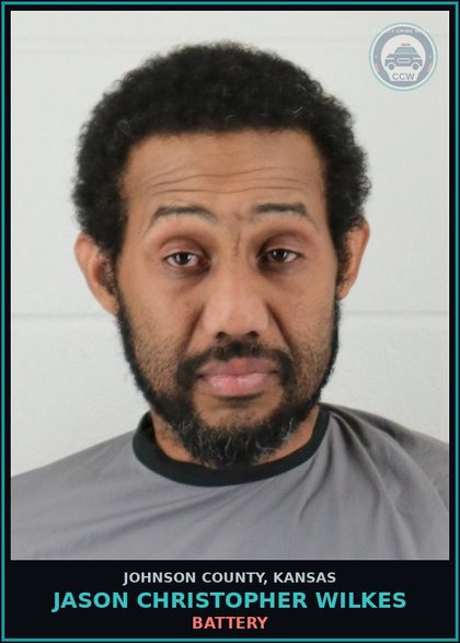 CCW arrest card for JASON CHRISTOPHER WILKES in Johnson County: BATTERY