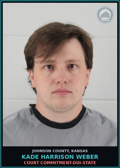 CCW arrest card for KADE HARRISON WEBER in Johnson County: COURT COMMITMENT-DUI-STATE