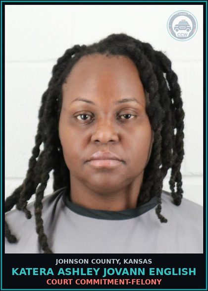 CCW arrest card for KATERA ASHLEY JOVANN ENGLISH in Johnson County: COURT COMMITMENT-FELONY