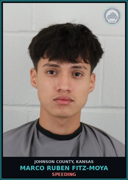 CCW arrest card for MARCO RUBEN FITZ-MOYA in Johnson County: SPEEDING