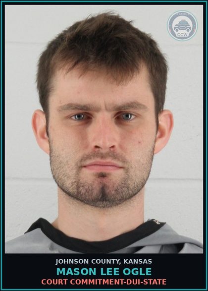 CCW arrest card for MASON LEE OGLE in Johnson County: COURT COMMITMENT-DUI-STATE