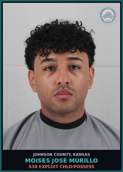 CCW arrest card for MOISES JOSE MURILLO in Johnson County: s3x EXPLOIT chld/POSSESS
