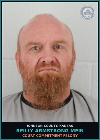 CCW arrest card for REILLY ARMSTRONG MEIN in Johnson County: COURT COMMITMENT-FELONY