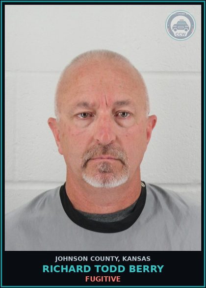 CCW arrest card for RICHARD TODD BERRY in Johnson County: FUGITIVE