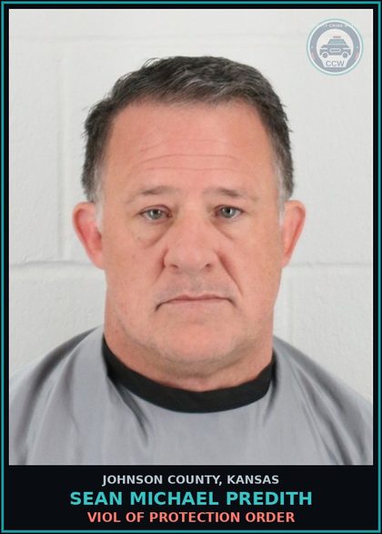 CCW arrest card for SEAN MICHAEL PREDITH in Johnson County: VIOL OF PROTECTION ORDER