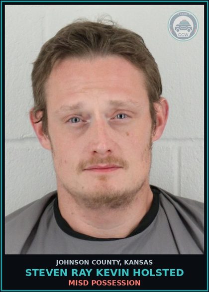 CCW arrest card for STEVEN RAY KEVIN HOLSTED in Johnson County: MISD POSSESSION