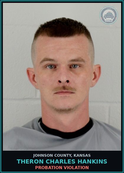 CCW arrest card for THERON CHARLES HANKINS in Johnson County: PROBATION VIOLATION