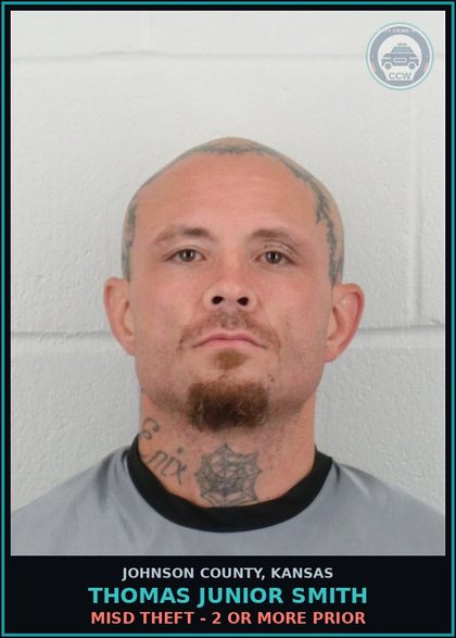 CCW arrest card for THOMAS JUNIOR SMITH in Johnson County: MISD THEFT - 2 OR MORE PRIOR