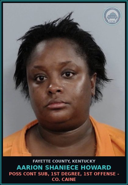CCW arrest card for AARION SHANIECE HOWARD in Fayette County: PROMOTING CONTRABAND - 1ST DEGREE