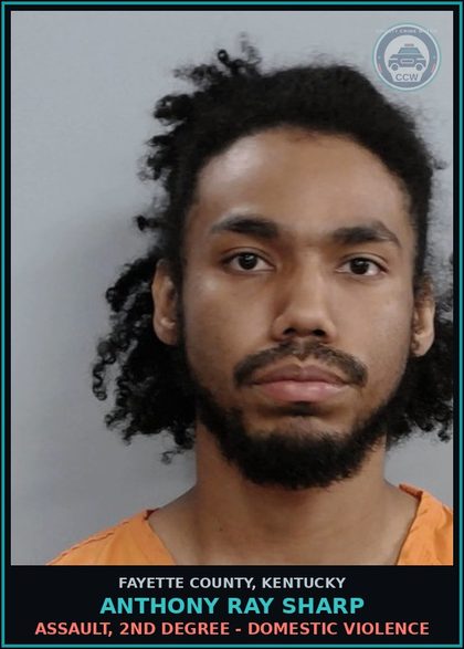CCW arrest card for ANTHONY RAY SHARP in Fayette County: ASSAULT, 2ND DEGREE - DOMESTIC VIOLENCE