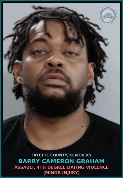 CCW arrest card for BARRY CAMERON GRAHAM in Fayette County: STRANGULATION 1ST DEGREE (NON-DOMESTIC VIOLENCE)