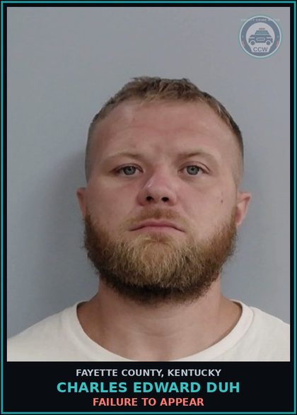 CCW arrest card for CHARLES EDWARD DUH in Fayette County: FAILURE TO APPEAR
