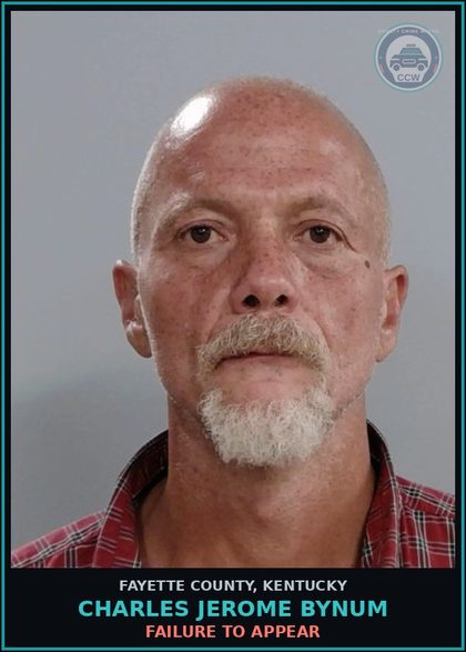 CCW arrest card for CHARLES JEROME BYNUM in Fayette County: FAILURE TO APPEAR