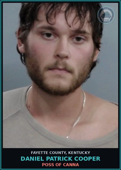 CCW arrest card for DANIEL PATRICK COOPER in Fayette County: ALCOHOL INTOXICATION IN A PUBLIC PLACE-1ST & 2ND O