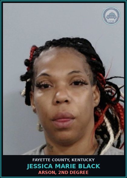 CCW arrest card for JESSICA MARIE BLACK in Fayette County: BURGLARY, 3RD DEGREE