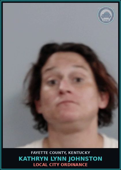 CCW arrest card for KATHRYN LYNN JOHNSTON in Fayette County: LOCAL CITY ORDINANCE