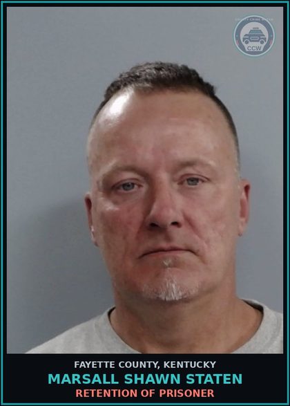 CCW arrest card for MARSALL SHAWN STATEN in Fayette County: RETENTION OF PRISONER
