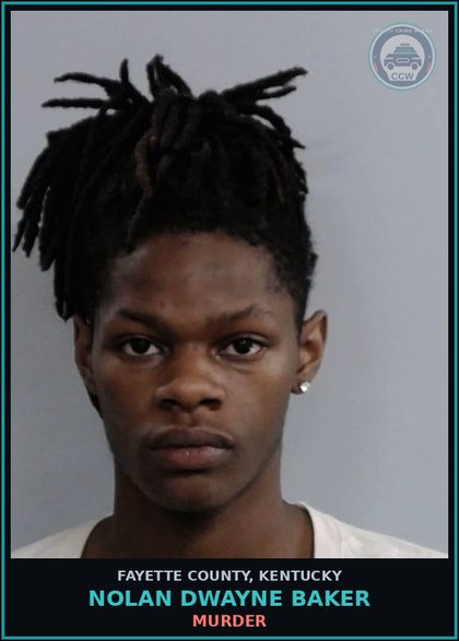 CCW arrest card for NOLAN DWAYNE BAKER in Fayette County: MURDER