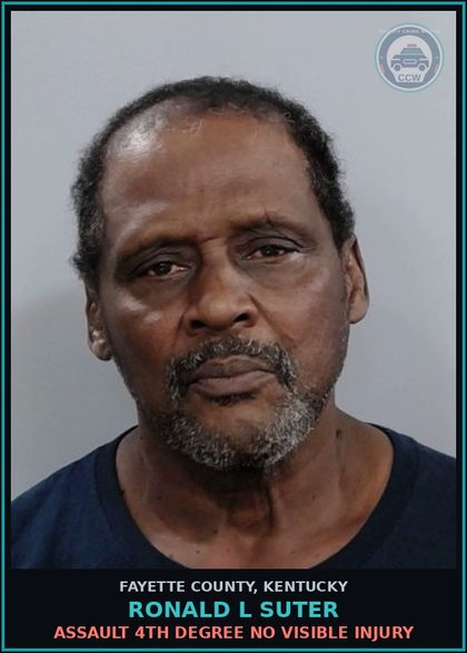 CCW arrest card for RONALD L SUTER in Fayette County: STRANGULATION 1ST DEGREE (NON-DOMESTIC VIOLENCE)
