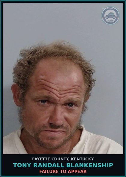 CCW arrest card for TONY RANDALL BLANKENSHIP in Fayette County: FAILURE TO APPEAR