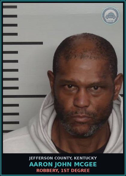 CCW arrest card for Aaron John Mcgee in Jefferson County: POSS CONT SUB 1ST DEG 1ST OFF (OPIATES)