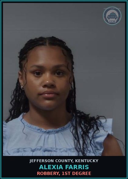 CCW arrest card for Alexia Farris in Jefferson County: CRIMINAL MISCHIEF 2ND DEGREE