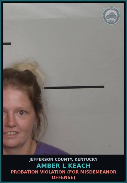 CCW arrest card for Amber L Keach in Jefferson County: TBUT OR DISP SHOPLIFTING