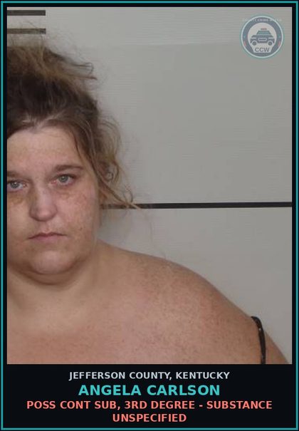 CCW arrest card for Angela Carlson in Jefferson County: NO OPERATORS-MOPED LICENSE