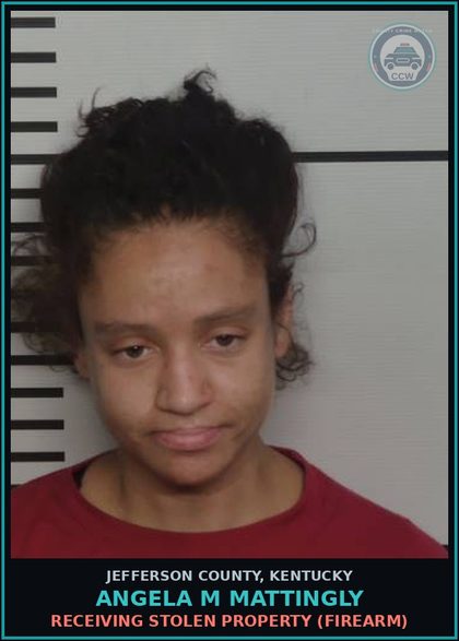 CCW arrest card for Angela M Mattingly in Jefferson County: CRIMINAL TRESPASSING-3RD DEGREE