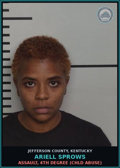 CCW arrest card for Ariell Sprows in Jefferson County: STRANGULATION 1ST DEGREE (DOMESTIC VIOLENCE RELATED)
