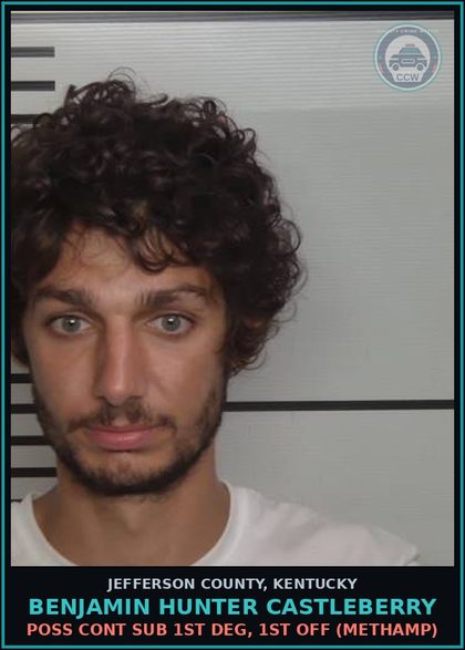 CCW arrest card for Benjamin Hunter Castleberry in Jefferson County: CRIMINAL TRESPASSING-3RD DEGREE
