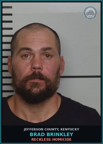 CCW arrest card for Brad Brinkley in Jefferson County: RECKLESS HOMICIDE