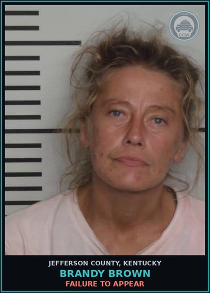 CCW arrest card for Brandy Brown in Jefferson County: FAILURE TO APPEAR