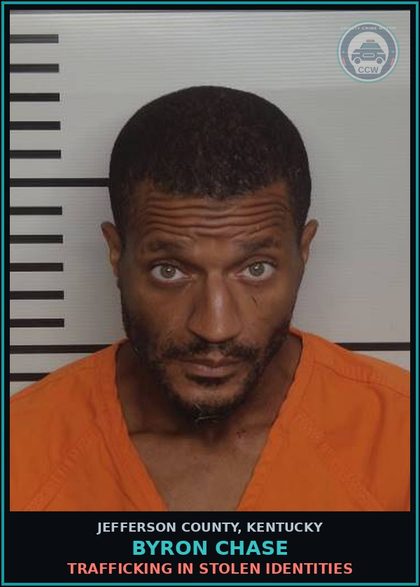 CCW arrest card for Byron Chase in Jefferson County: CRIMINAL TRESPASSING-3RD DEGREE