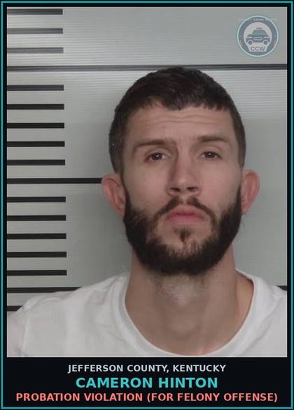 CCW arrest card for Cameron Hinton in Jefferson County: FAILURE OF NON-OWNER OPERATOR TO MAINTAIN REQ INS/SEC, 1ST OFF