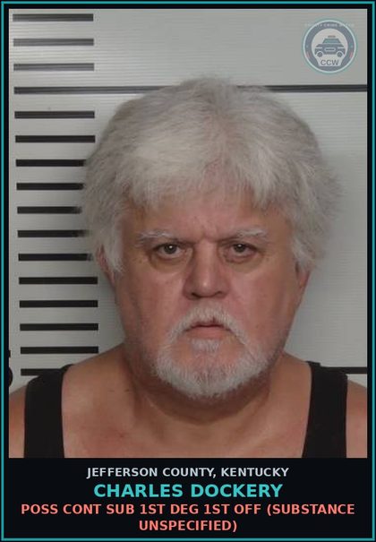 CCW arrest card for Charles Dockery in Jefferson County: TBUT OR DISP SHOPLIFTING
