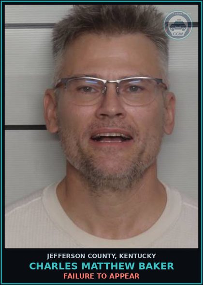 CCW arrest card for Charles Matthew Baker in Jefferson County: FAILURE TO APPEAR